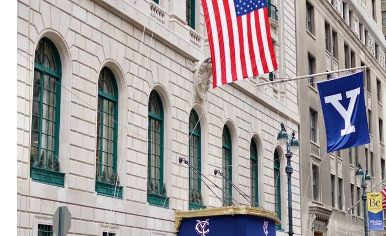 Exterior shot of Yale Club of New York