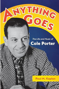 Cole Porter book cover: image of Cole Porter with the text 