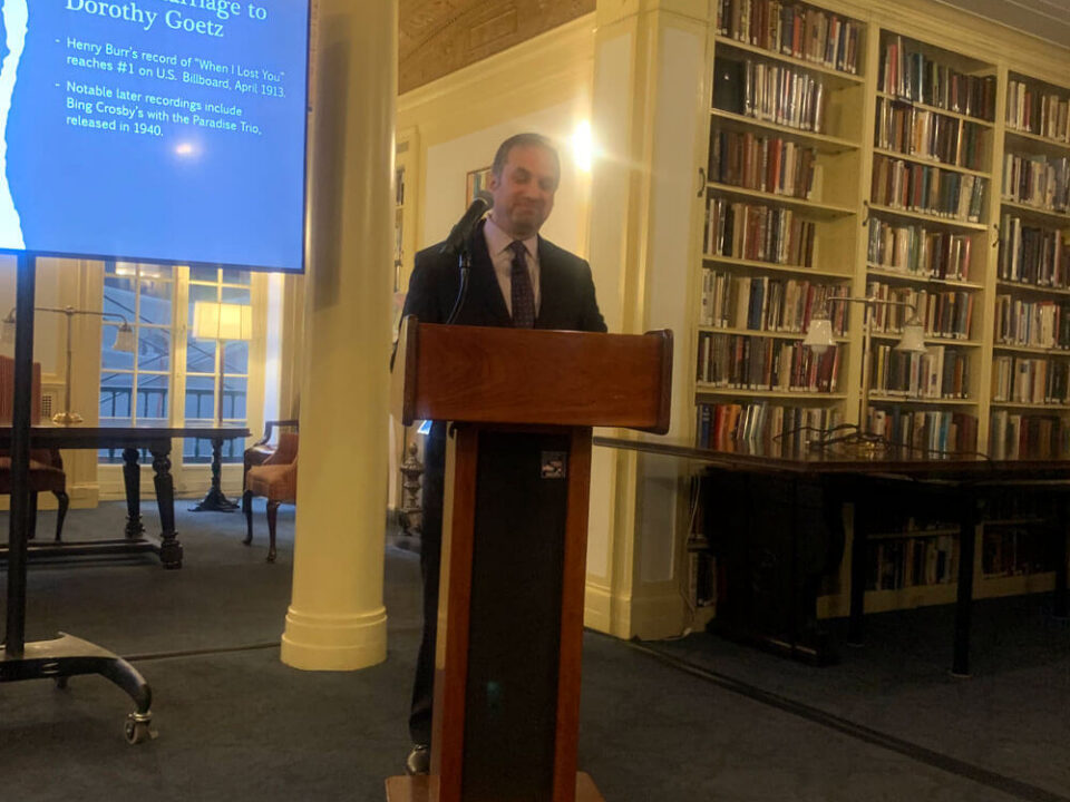 Paul talking about Irving Berlin in 2026